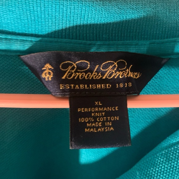 Brooks Brothers Green Performance Polo Men’s Size XL - Picture 2 of 4